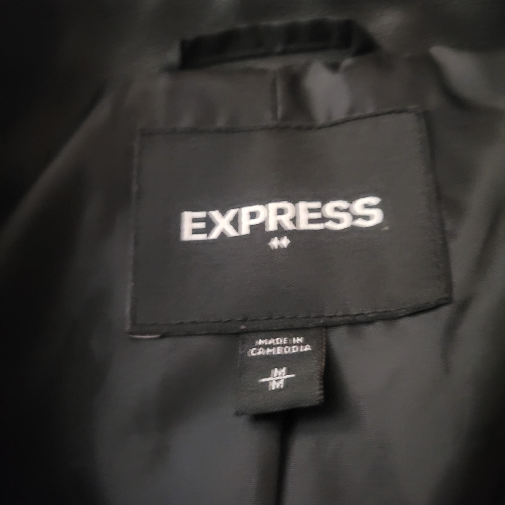 Express Black Jacket with Silver Accents - Picture 2 of 2